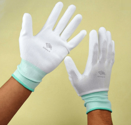 Găng tay chống tĩnh điện Carbon PU ngón